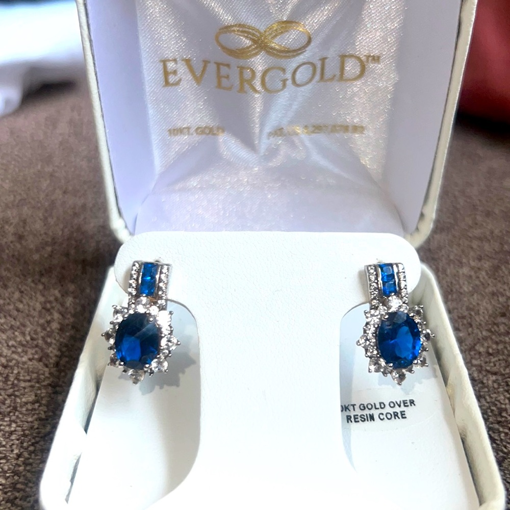 EVERGOLD 10kt YG RESIN RIBBED HOOP